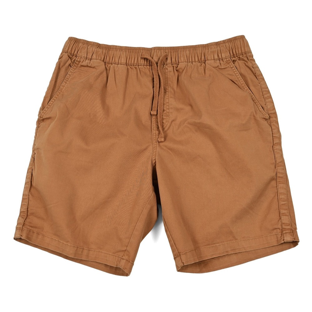 Katin Patio Shorts Men's M Brown Elastic Wasit Pull On Comfort Drawstring Beach